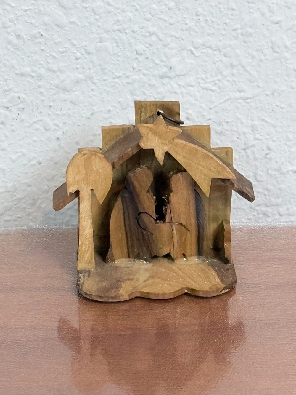 Handcrafted Mini Wooden Nativity Christmas Ornament